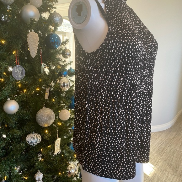 Adrianna Papell Black and White Halter Top - Picture 4 of 13